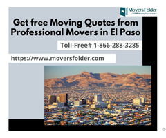 Get Free Moving Quotes From Professional Movers In El Paso