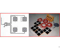 Four Air Casters Applied On Moving And Rigging Heavy Duty Equipment