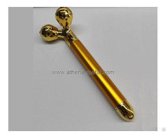 Battery Power Double Ball Gold Facial Massager
