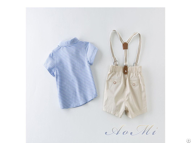 Led With Straps Pure Cotton Soft, Summer Kids Trousers And T Shirts Aomi B004
