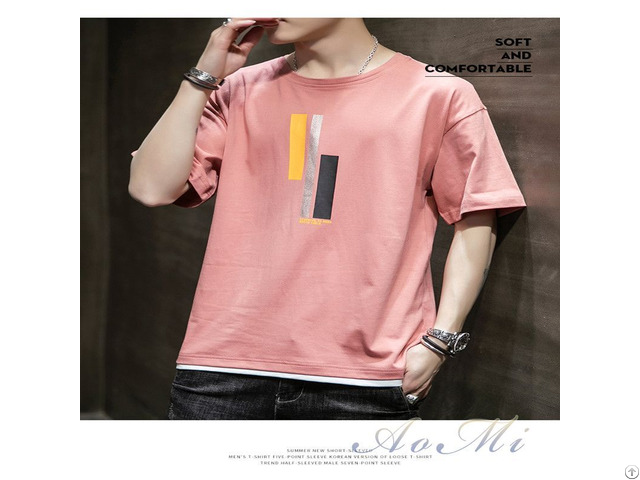 Pure Cotton Breathable Soft And Wear Resistant Summer Men S T Shirt Aomi R009