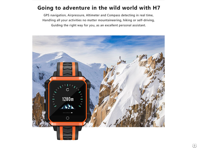 H7 Smart Watch Men Gps Android 4g Waterproof Message Call Reminder