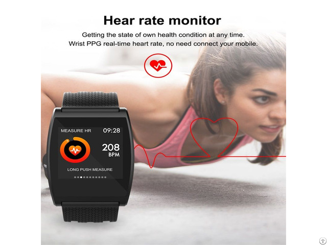 Smart Wristband Customize Watch Dial Heart Rate Monitor Fitness Sku Qs05