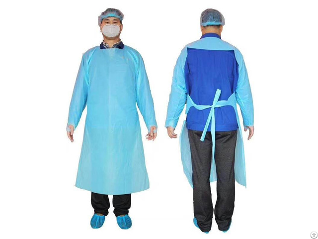 Cpe Plastic Isolation Gown