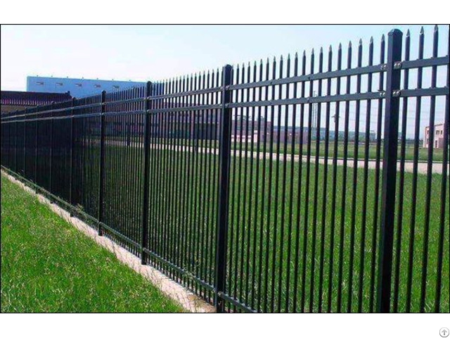Powder Coated Galv Steel Fence