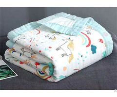 Baby Muslin Gauze Cotton Printed Fabric