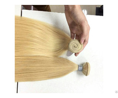 Machine Weft Hair Blonde Very Silky Lead Quality