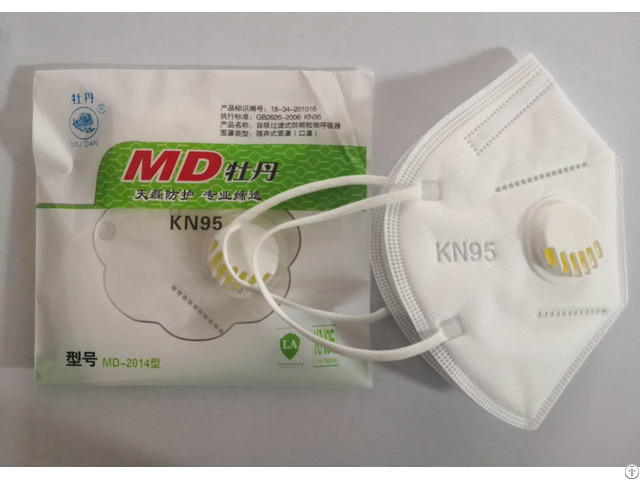 In Stock Kn95 Face Mask With Valve To Prevent Viruses