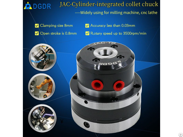 Mini Pneumatic Collet Chuck For Polishing And Finishing Machine