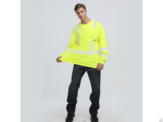 High Visibility Cotton Long Sleevefire Resistant Men S Shirts