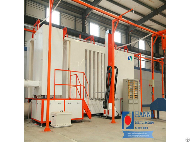 Fast Color Changing Automatic Pp Powder Coating Spraying Booth System