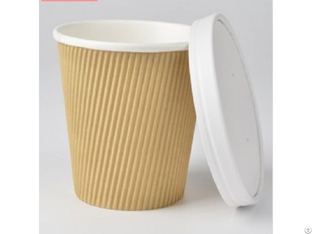 Triple Wall Ripple Kraft Paper Soup Cup