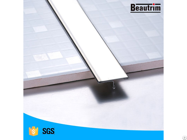 Stainless Steel T Shape Transition Strip Bright Gold