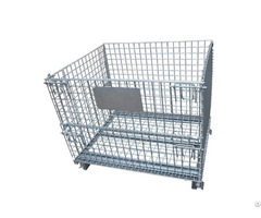 Steel Foldable Wire Mesh Container