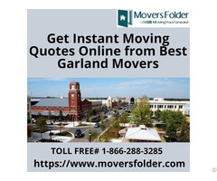 Get Instant Moving Quotes Online From Best Garland Movers