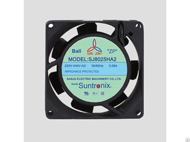 Taiwan Sanju Sj8025ha2 Ac Axial Flow Cooling Fan