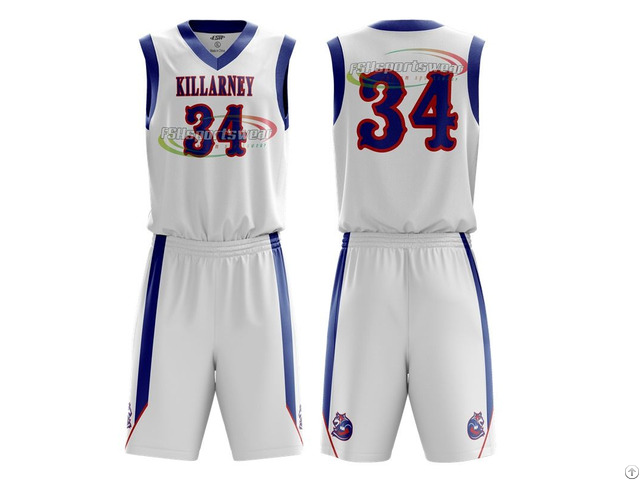 Custom Jersey Sublimation Printing Basketball Uniforms Set