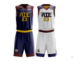 Custom Made Sublimated Reverse Basketball Uniform