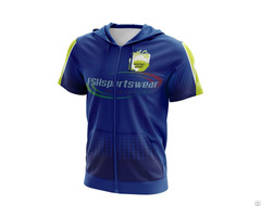100 Percent Polyester Custom Sublimated Basketball Hooded Shooting Shirt