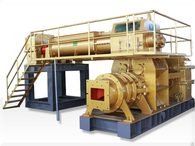 Brick Machine Jky60 60 Double Stage Vacuum Extruder 2 Mud Strip Outlets
