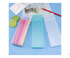 Weisheng Long Pencil Box Crayons Color Pens Highlighter Case