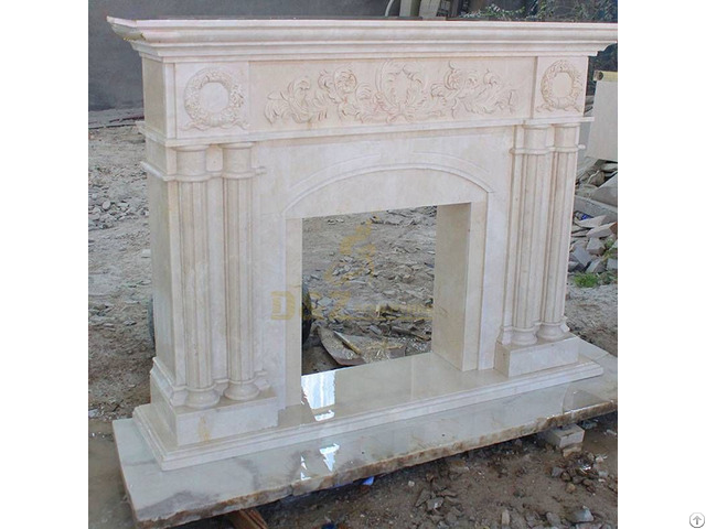 Beautiful Indoor Marble Fireplace