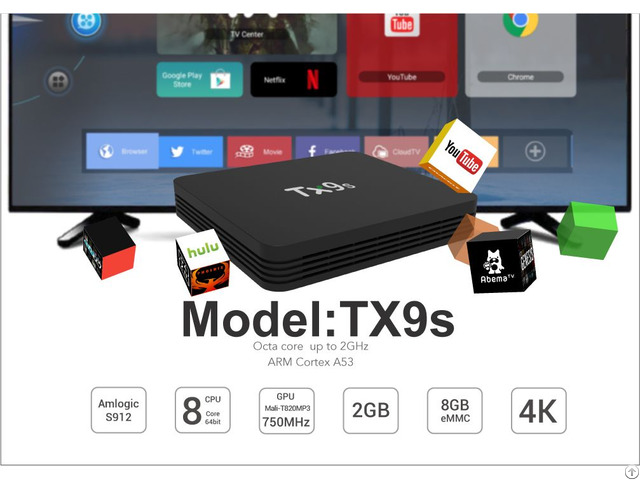 Tx9s Android Tv Box Amlogic S912 Octa Core 64 Bit Arm Cortex A53