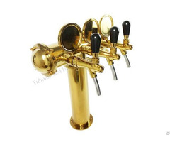Polished T 4 Taps Pub Beer Column Wholesale Supplier
