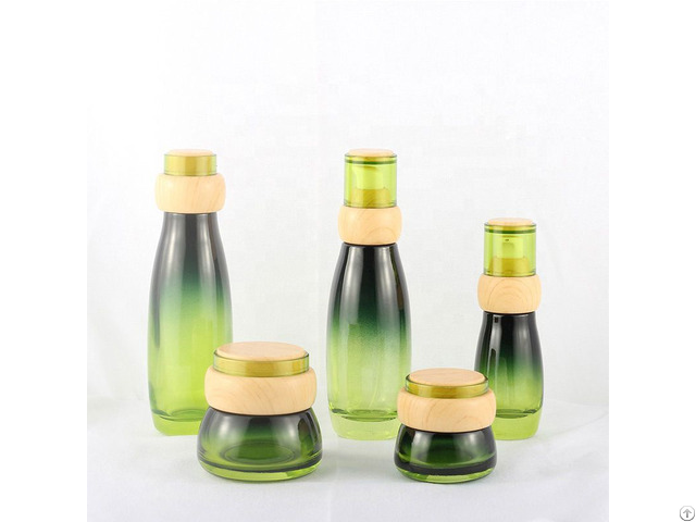 Fashionable 30g 50g Green Whole Set Cosmetics Packaging Bottle