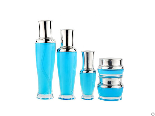 Fashionable Design Packaging 100ml Glass Bottle For Cosmetic Lotion Bottles Set With Pump