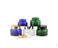 Latest New Design Transparent Blue Facial Face Cream Bottle