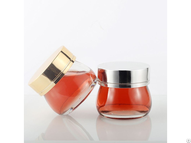 High Quality Cosmetic 100g Cream Jar With Gold Aluminum Screw Cap