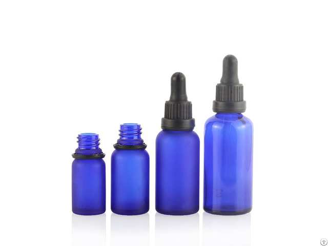 Factory Direct Wholesale 10ml 15ml 50ml 100ml Cobalt Blue Glass Essential Oil Dropper Bottle