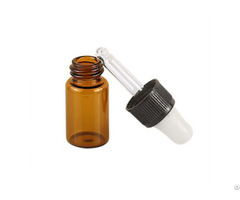 Popular 1ml Vial Tubular Glass Vials With Plastic Dropper For Essential Oil