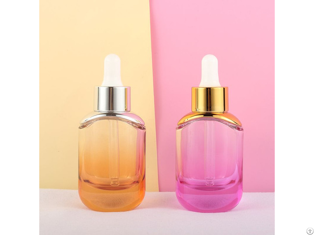 Fashionable 30ml Skincare Cosmetic Dropper Glass Bottle For Serum