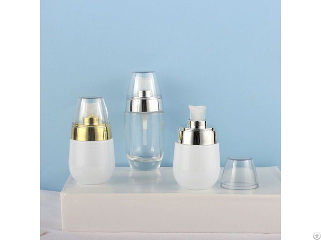 Good Reputation 30ml 50ml Round Glass Bottle Cosmetic Empty Container For Foundation