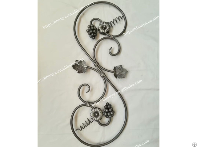 Ornamental Iron Rosettes With Grapes