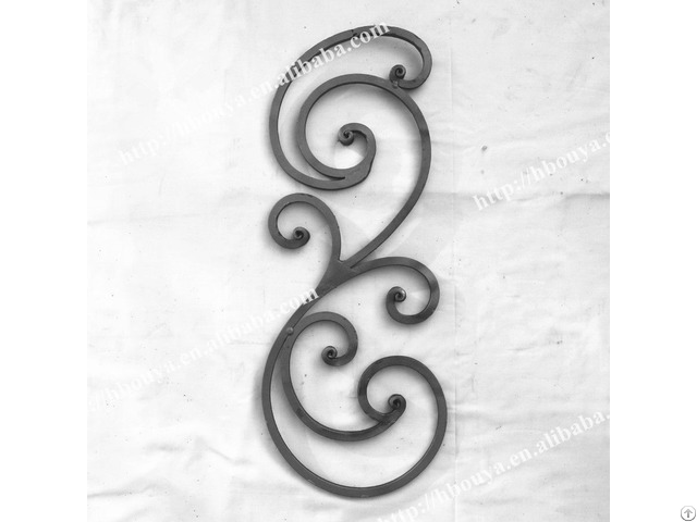 Ornamental Wrought Iron Forged Scroll Panels