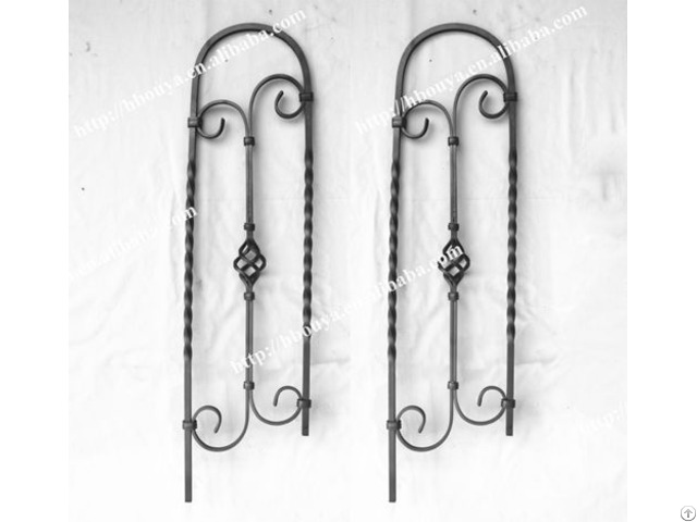 Indoor Ornamental Wrought Iron Staircase Balusters