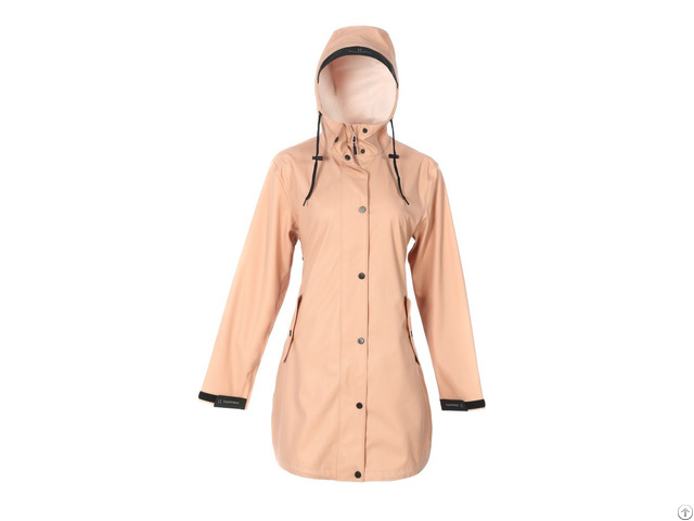 Ladies Long Pu Raincoat Kbw1028