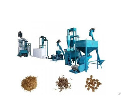 Animal Feed Machine Processes Pellets