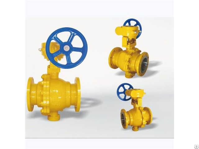 Dn40 500 Wcb Worm Gear Gas Fixed Ball Valve