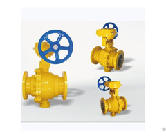 Dn40 500 Wcb Worm Gear Gas Fixed Ball Valve