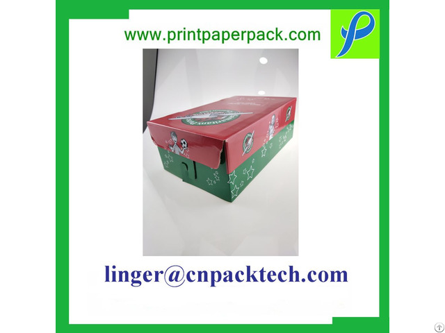 Customized Corrugated Shoe Storage Dust Proof Shipping Box