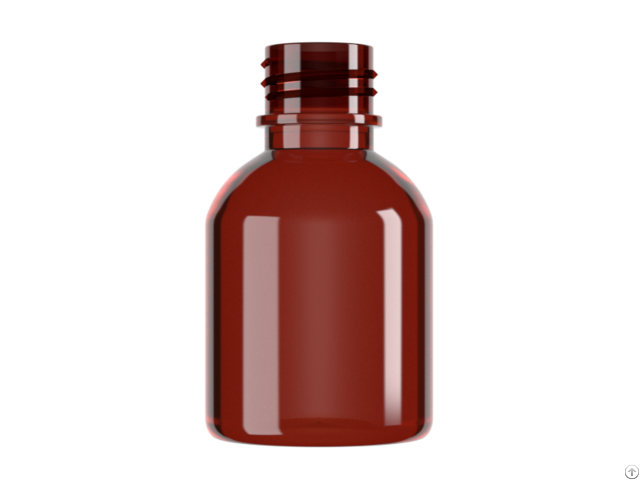 100ml Pet Amber Pharma Bottle With For Oral Solution 27100