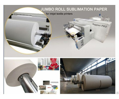 Jumbo Roll Sublimation Transfer Paper For High Speed Digital Printing