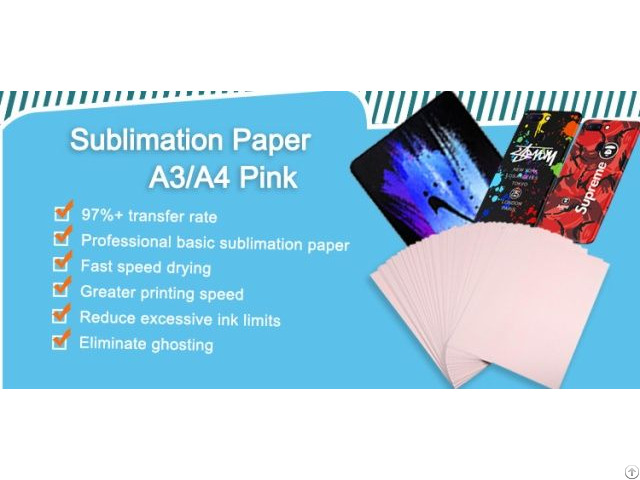 A3 A4 Fast Dry Sublimation Paper 100gsm High Transfer Rate