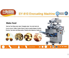 Automatic Chocolate Filled Soft Two Colors Biscuit Cookie Encrusting Machine
