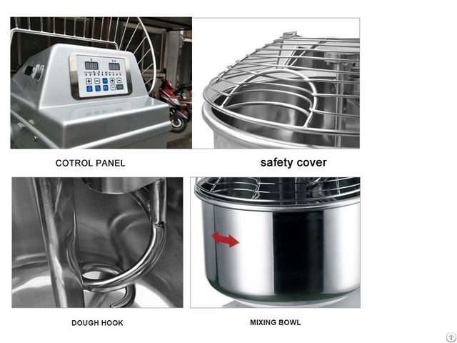 Sy 301 Stainless Steel Stand Electric Spiral Dough Mixer