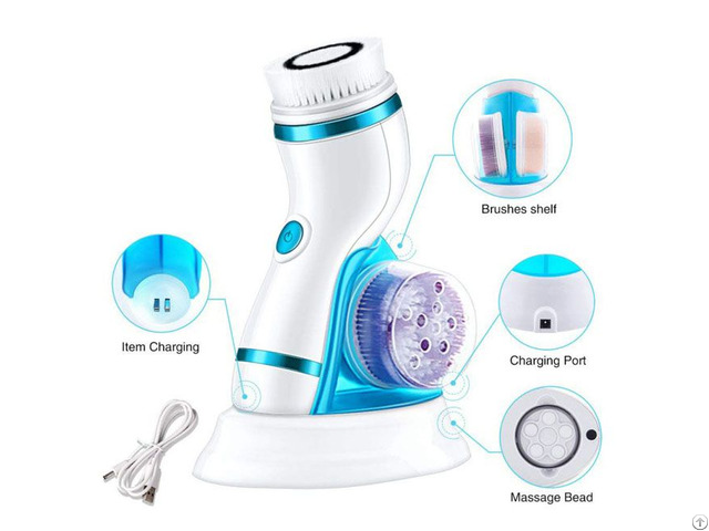 Amazon Hot Sale 4 1 Facial Brush Ae 8286b